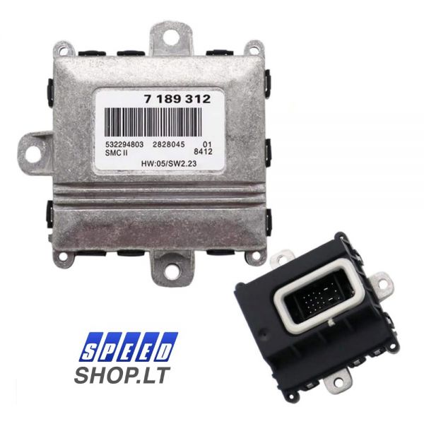 Adaptyvus priekinių žibintų valdymo blokas posūkio balastas 7189312 63127189312